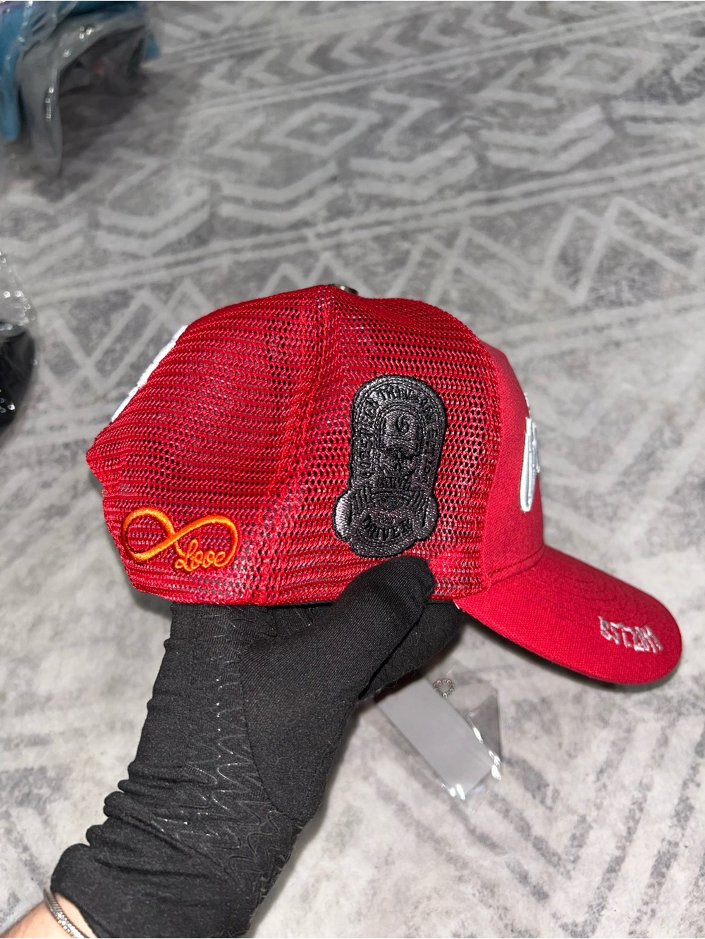 Red Trucker Cap - - Picture 2 of 6